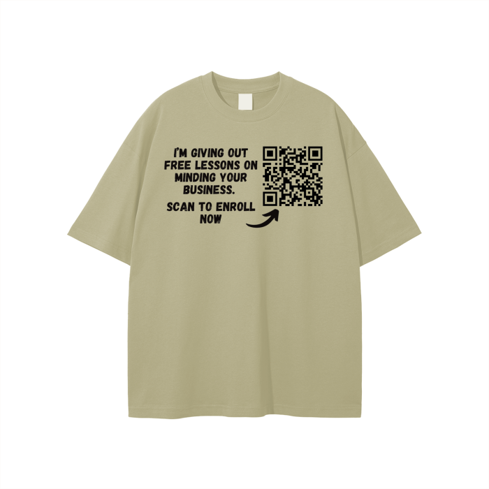Free Lessons QR Code Unisex T-shirt