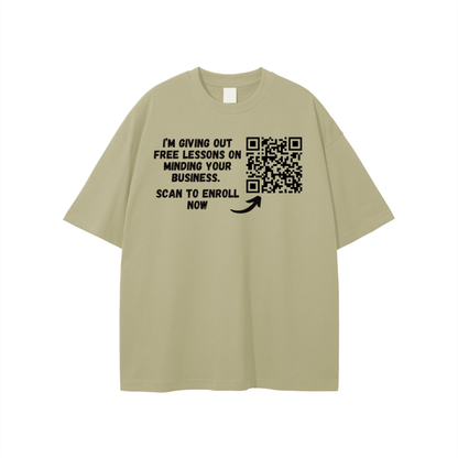 Free Lessons QR Code Unisex T-shirt