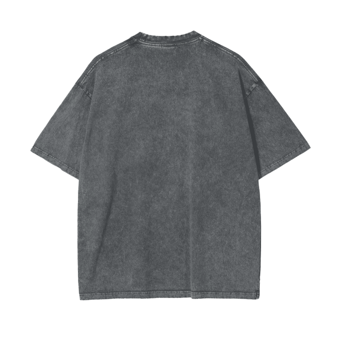 God Dont Play About Me (White Hollow) Oversize Snow Washed T-Shirt #R00037