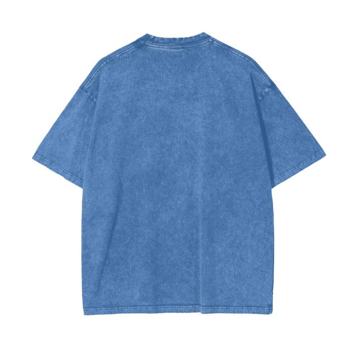 God Dont Play About Me (White Hollow) Oversize Snow Washed T-Shirt #R00037