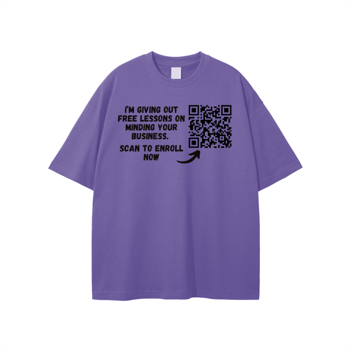 Free Lessons QR Code Unisex T-shirt