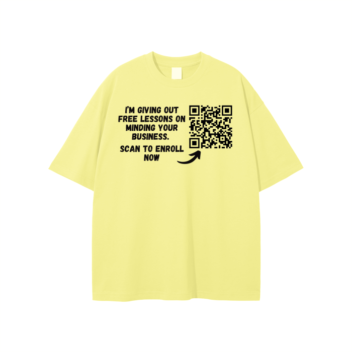 Free Lessons QR Code Unisex T-shirt