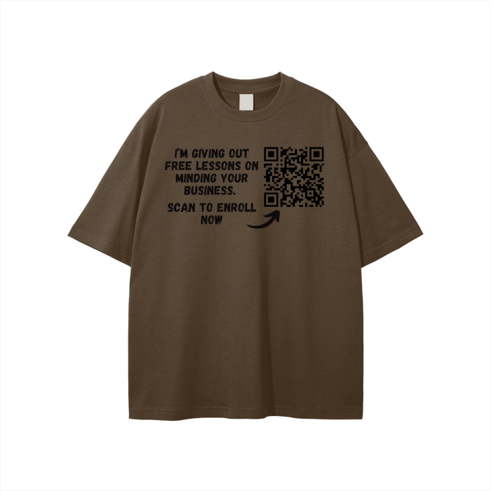 Free Lessons QR Code Unisex T-shirt