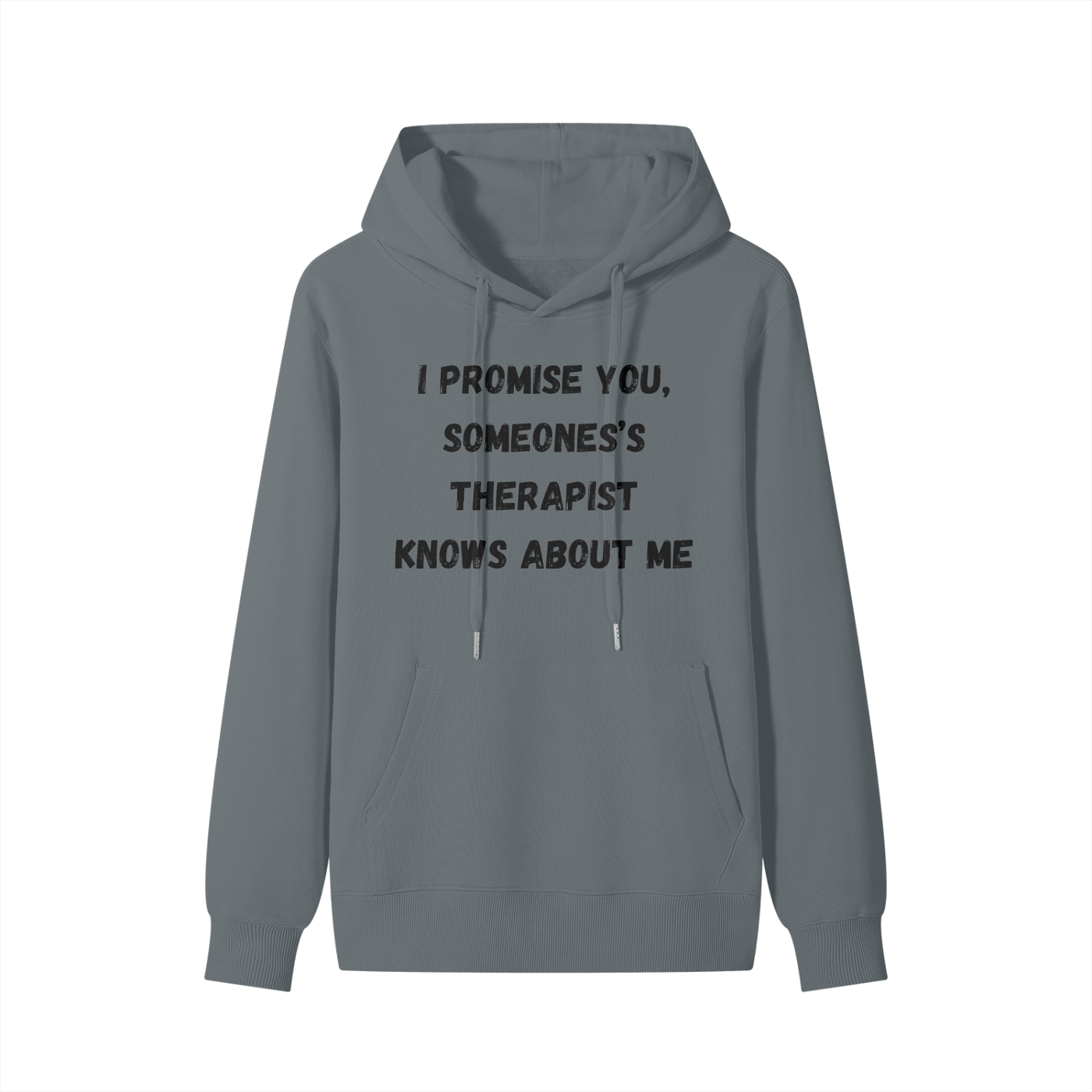 Someone's Therapist knows about me - (black font) Classic Hoodie