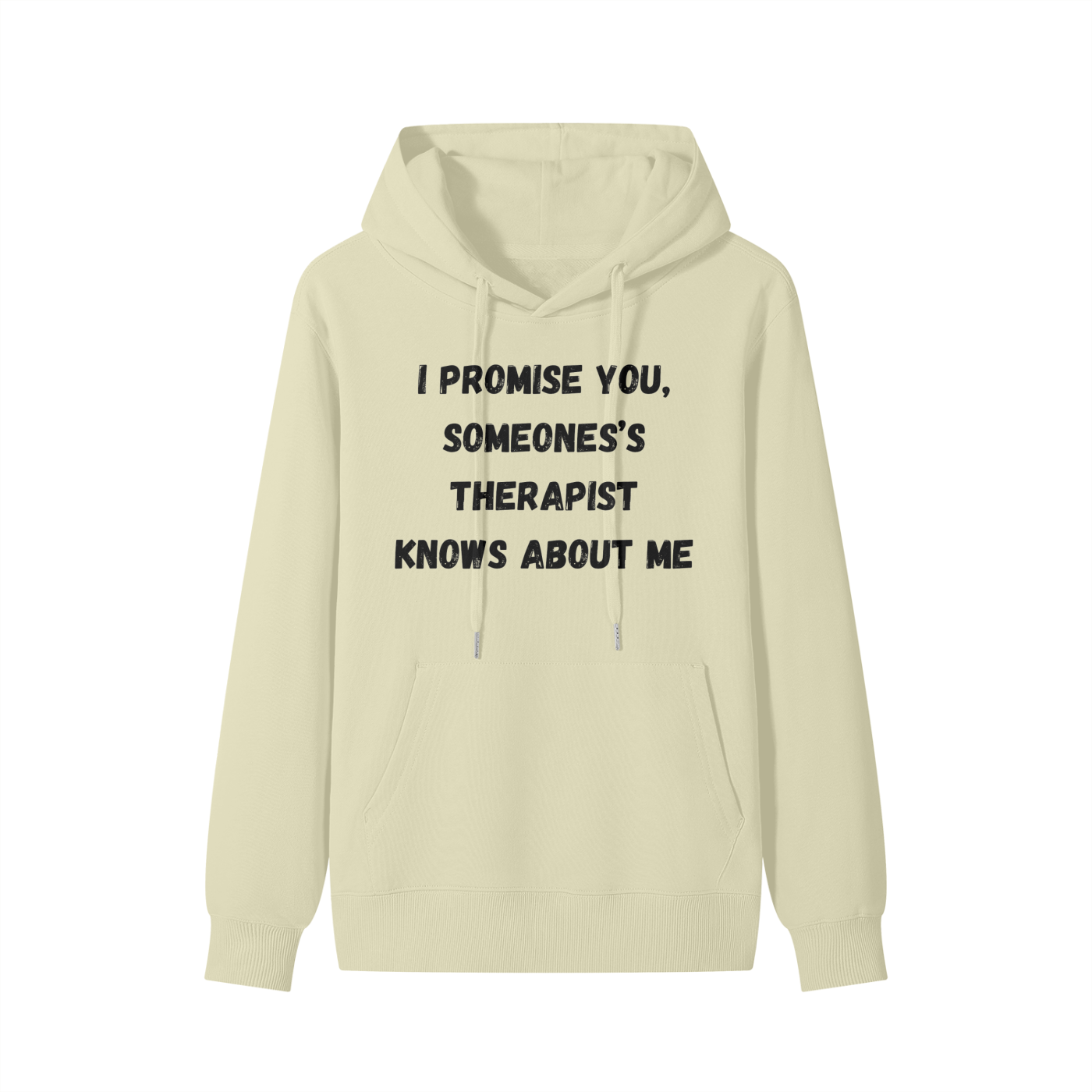 Someone's Therapist knows about me - (black font) Classic Hoodie