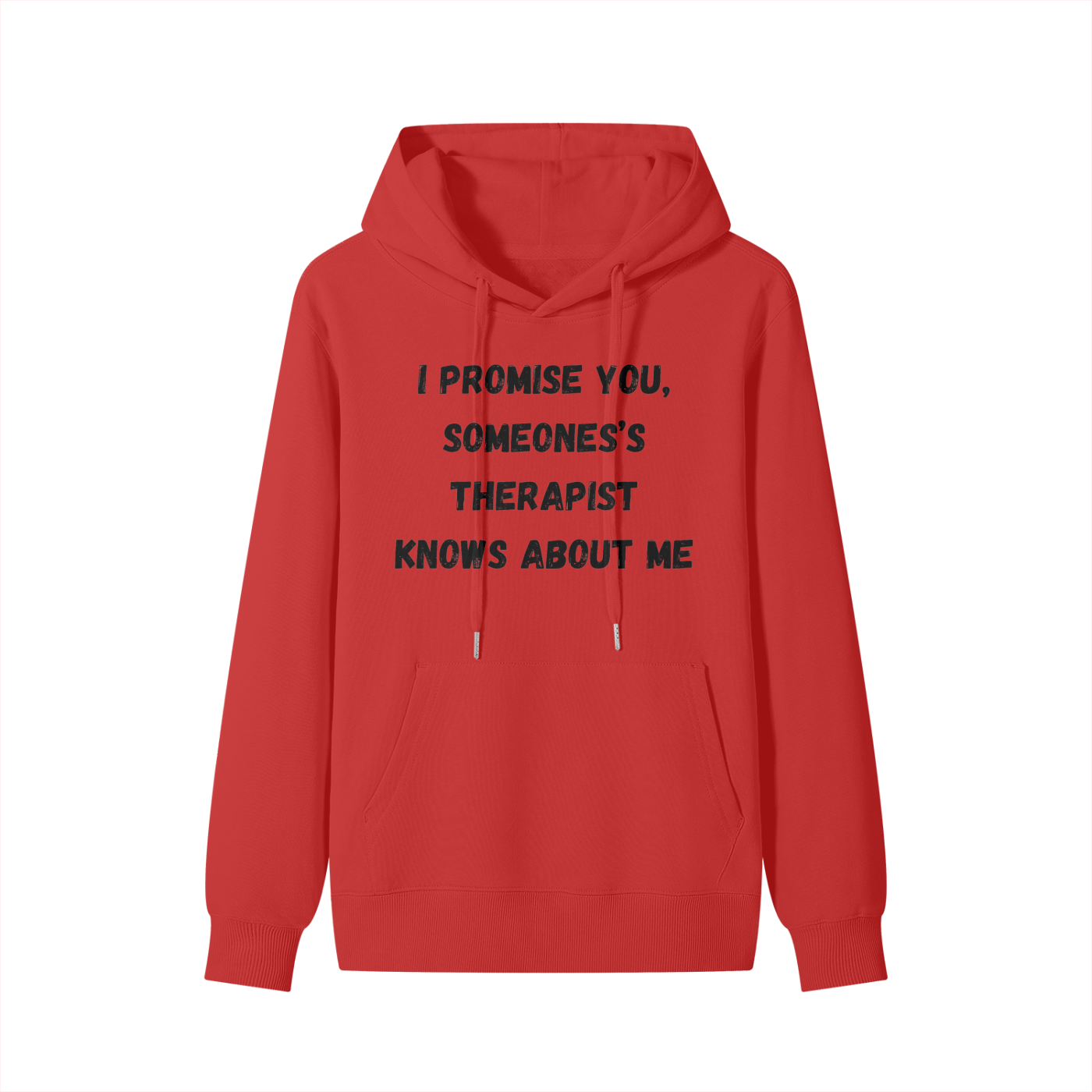 Someone's Therapist knows about me - (black font) Classic Hoodie
