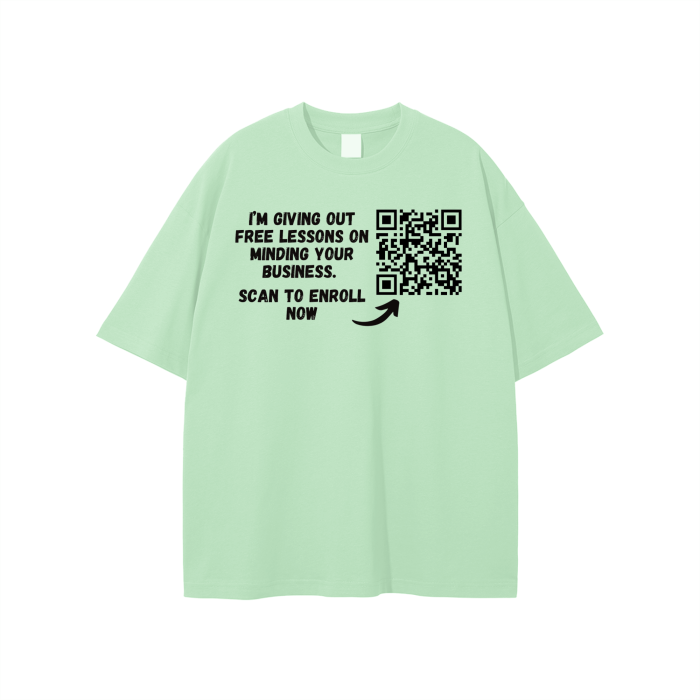 Free Lessons QR Code Unisex T-shirt