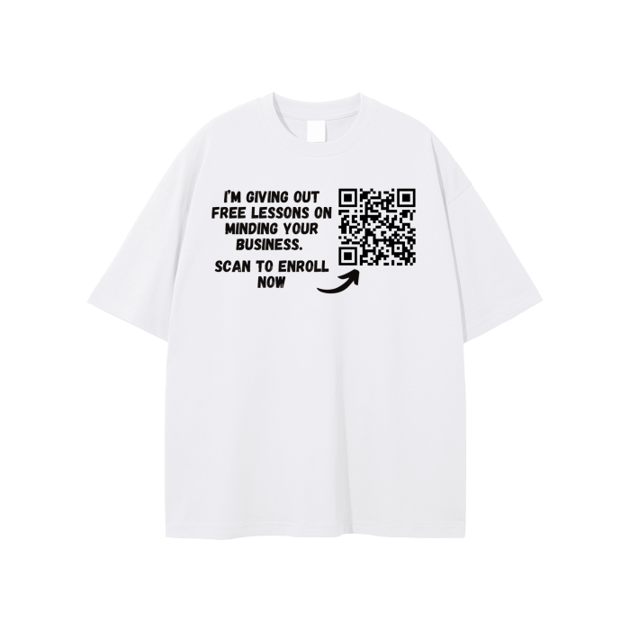 Free Lessons QR Code Unisex T-shirt