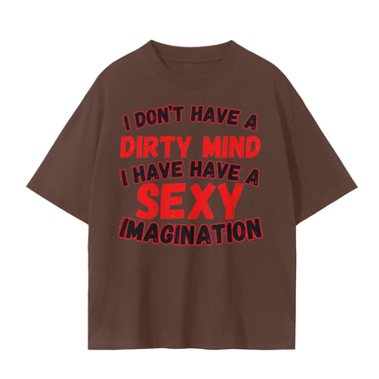 Sexy Imagination (Red) Unisex Seamless T-Shirt - 230 GSM