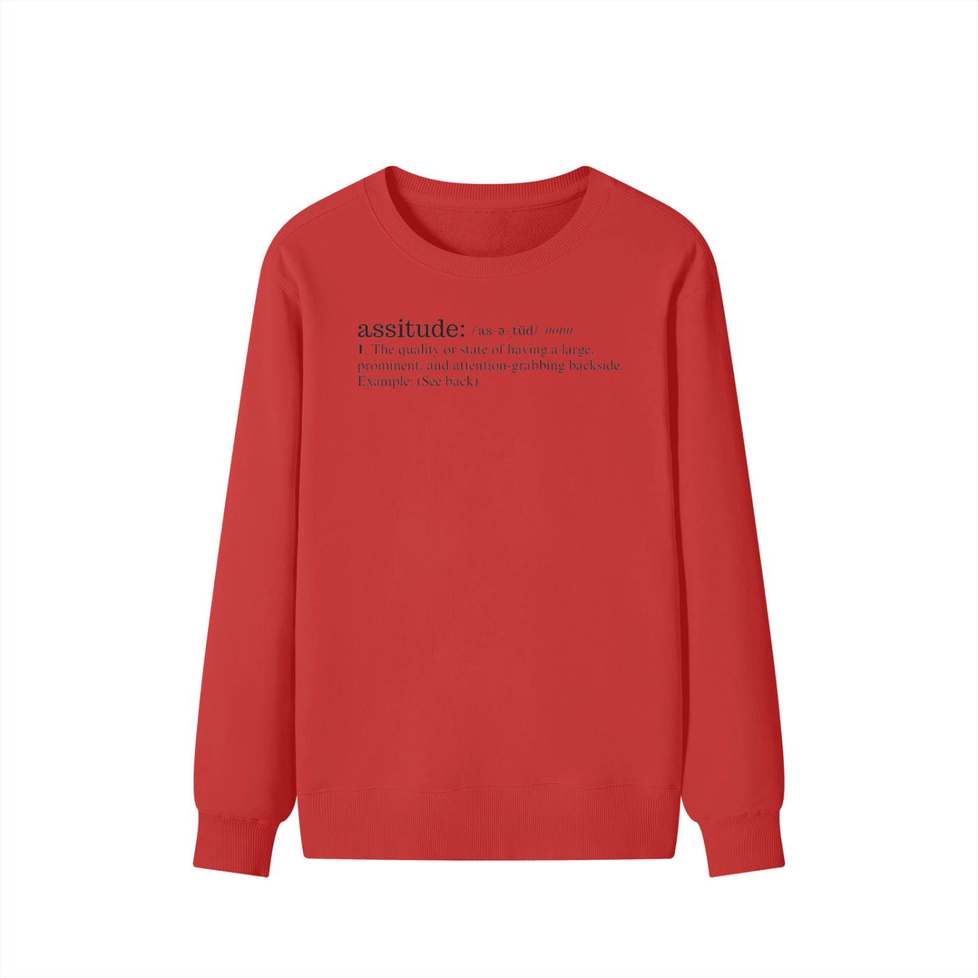 Assitude (See Back) Classic Sweater
