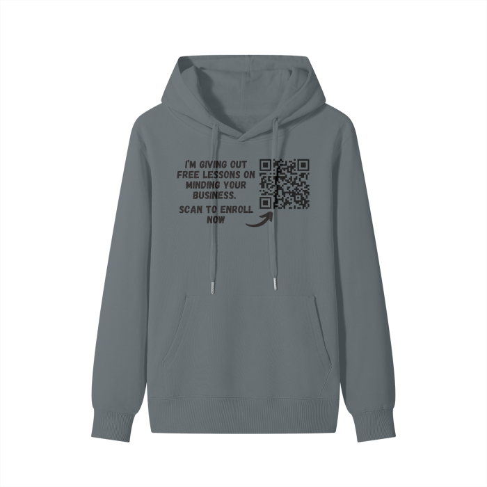 Free Lessons QR code Classic Hoodie