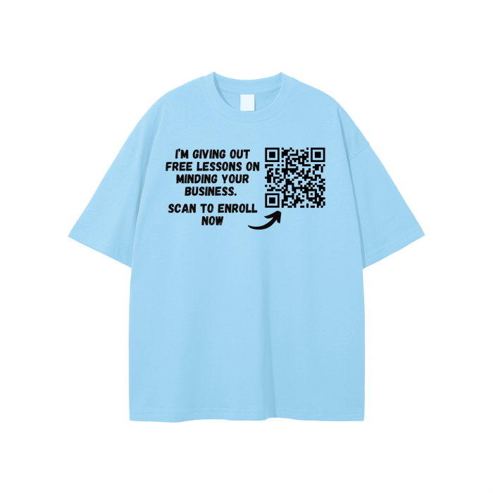Free Lessons QR Code Unisex T-shirt