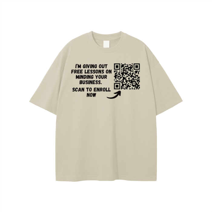 Free Lessons QR Code Unisex T-shirt