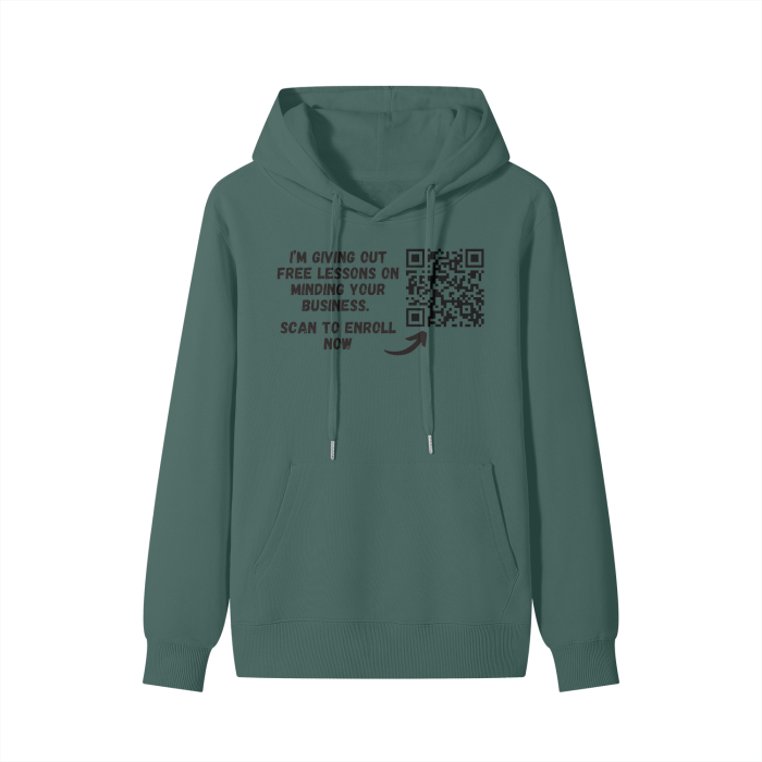 Free Lessons QR code Classic Hoodie