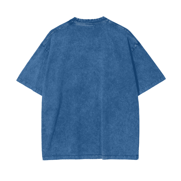 God Dont Play About Me (White Hollow) Oversize Snow Washed T-Shirt #R00037