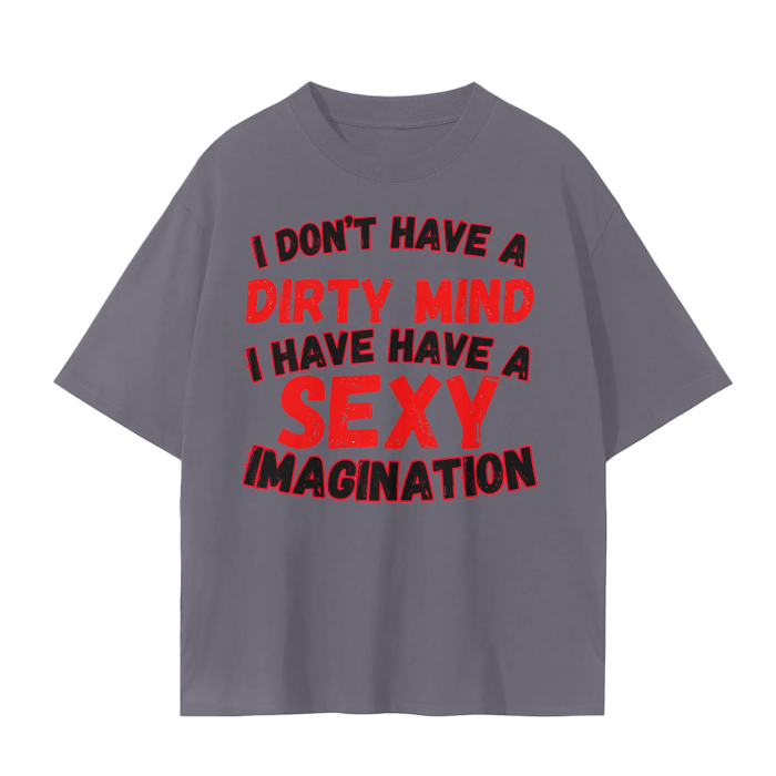 Sexy Imagination (Red) Unisex Seamless T-Shirt - 230 GSM