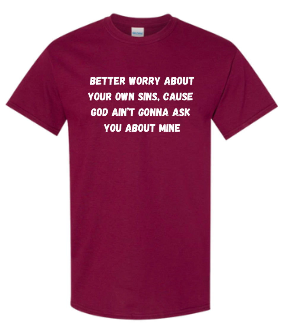 Worry about your own sins Heavy Cotton T-Shirt