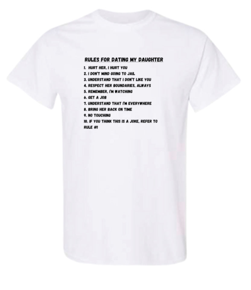 Rules for dating my daughter Heavy Cotton T-Shirt