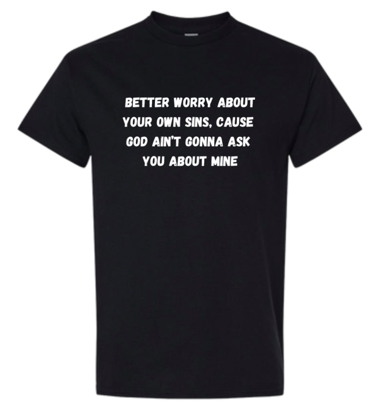Worry about your own sins Heavy Cotton T-Shirt