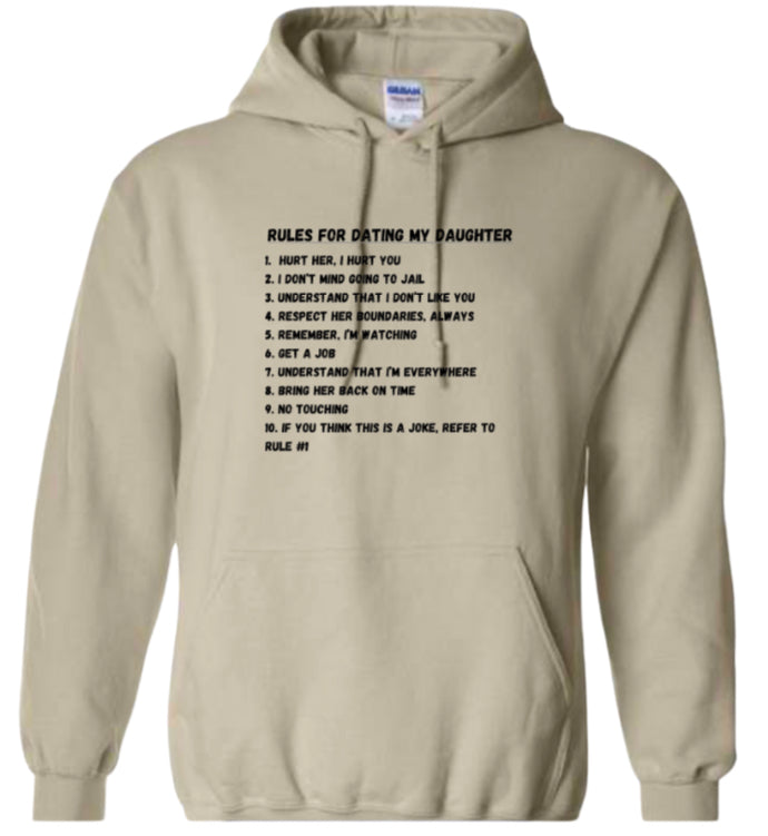 Rules for dating my daughter Classic Hoodie