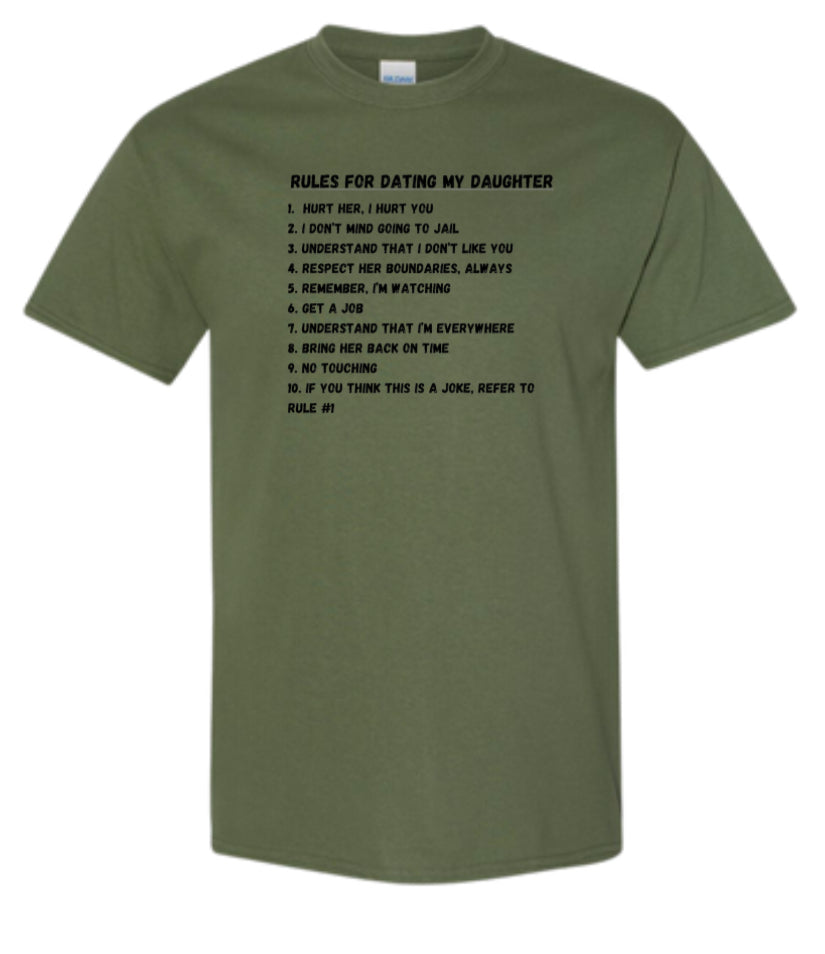 Rules for dating my daughter Heavy Cotton T-Shirt