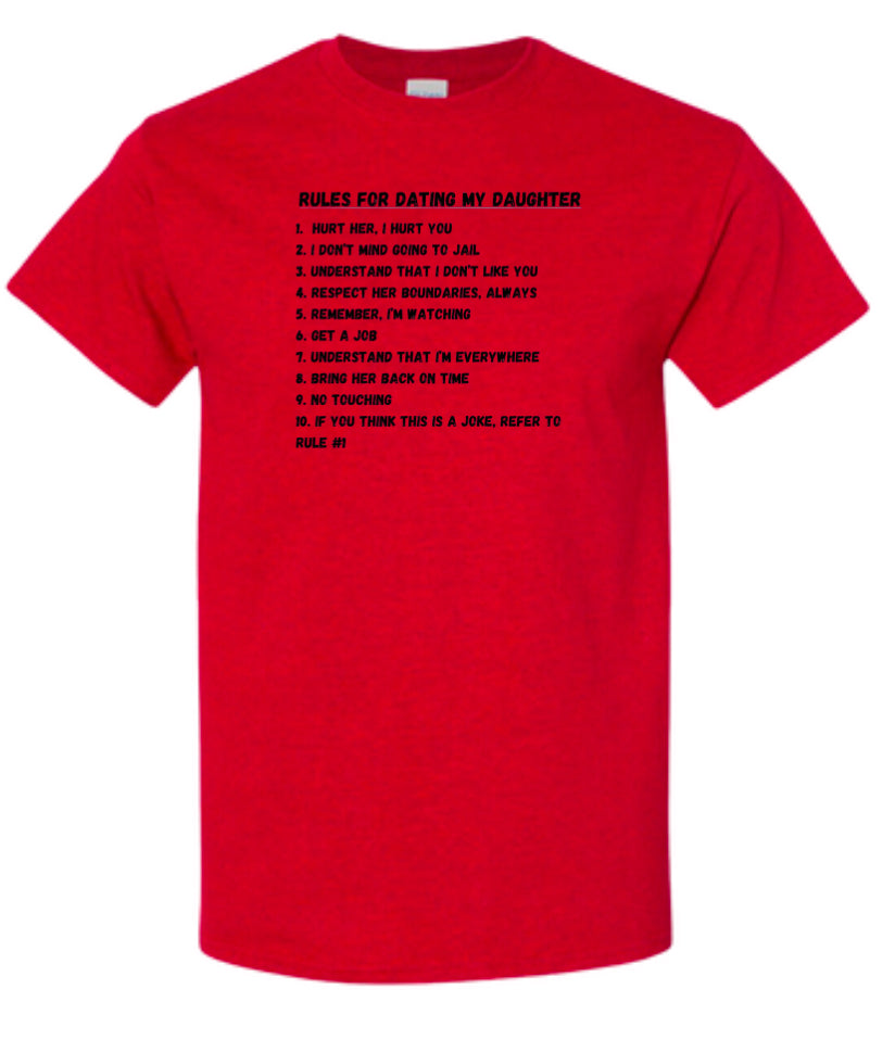 Rules for dating my daughter Heavy Cotton T-Shirt