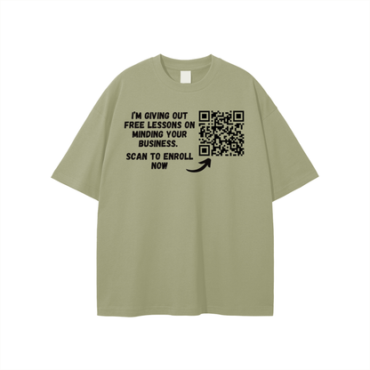 Free Lessons QR Code Unisex T-shirt