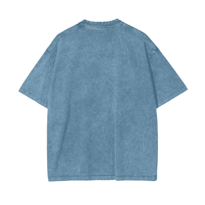 God Dont Play About Me (White Hollow) Oversize Snow Washed T-Shirt #R00037