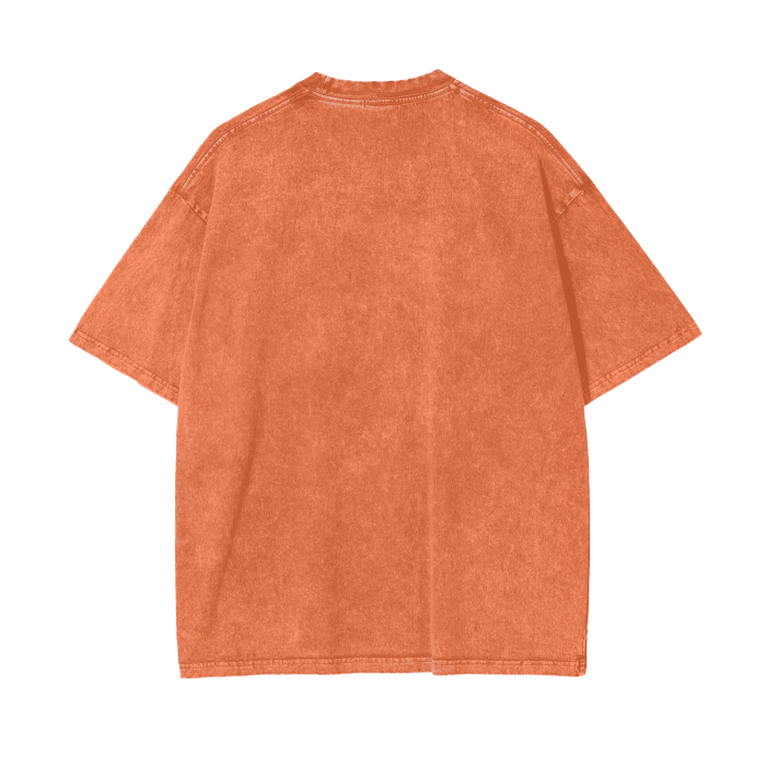 God Dont Play About Me (White Hollow) Oversize Snow Washed T-Shirt #R00037