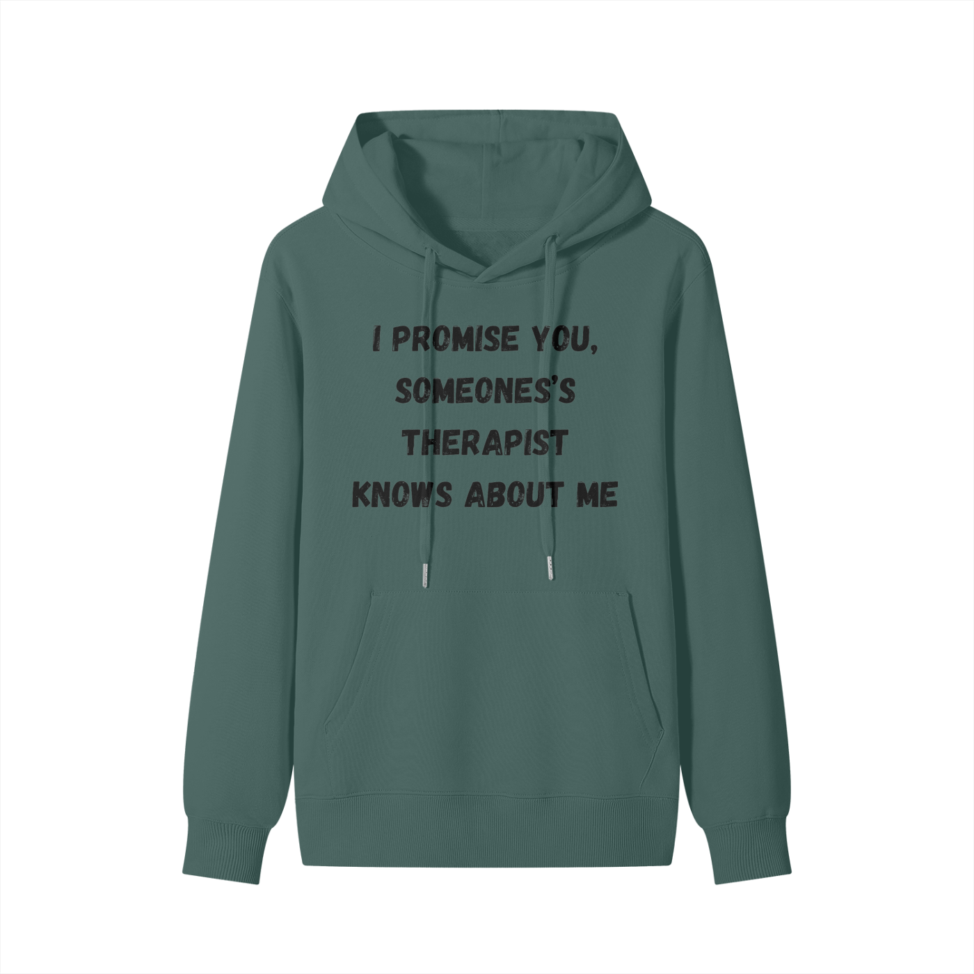 Someone's Therapist knows about me - (black font) Classic Hoodie