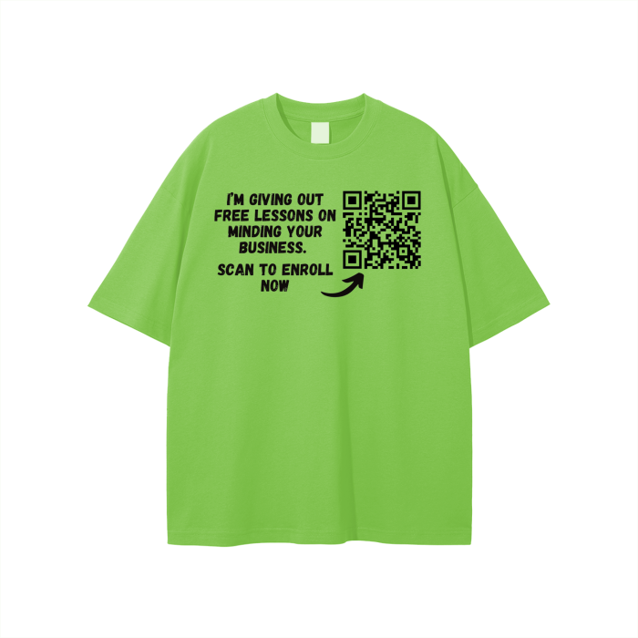 Free Lessons QR Code Unisex T-shirt