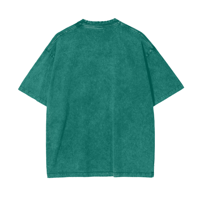 God Dont Play About Me (White Hollow) Oversize Snow Washed T-Shirt #R00037