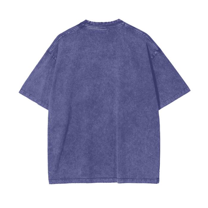 God Dont Play About Me (White Hollow) Oversize Snow Washed T-Shirt #R00037
