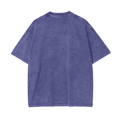God Dont Play About Me (White Hollow) Oversize Snow Washed T-Shirt #R00037