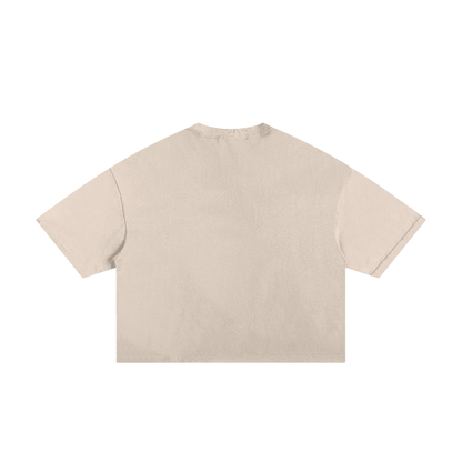 I love Porn (Rainbow Heart) Classic Frayed Boxy Tee