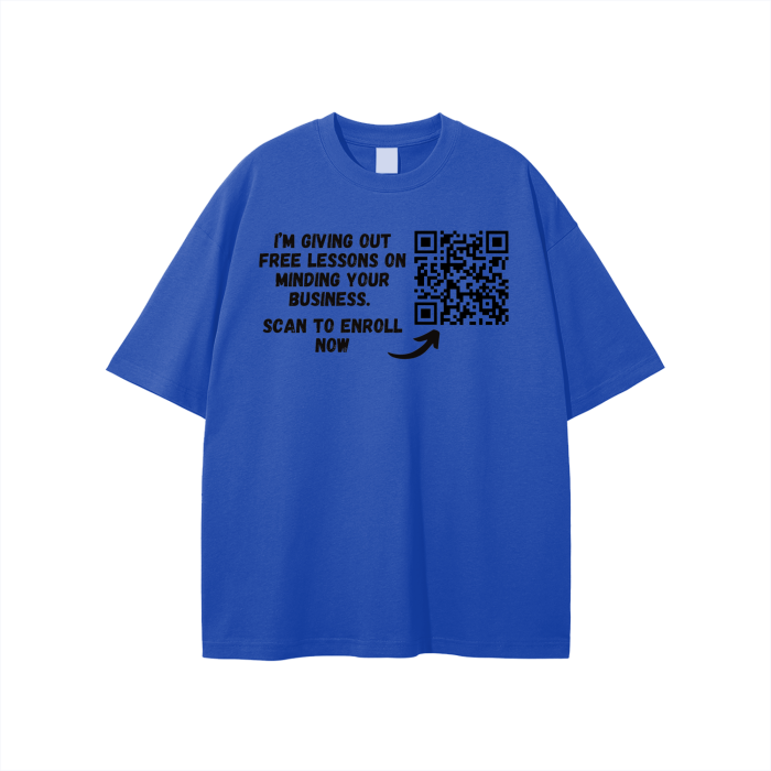 Free Lessons QR Code Unisex T-shirt