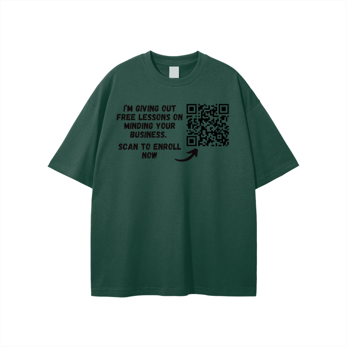 Free Lessons QR Code Unisex T-shirt