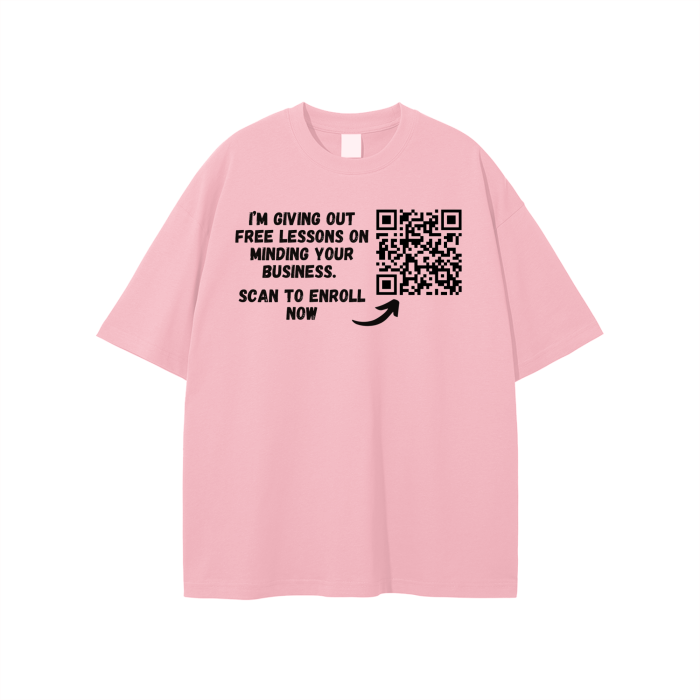 Free Lessons QR Code Unisex T-shirt