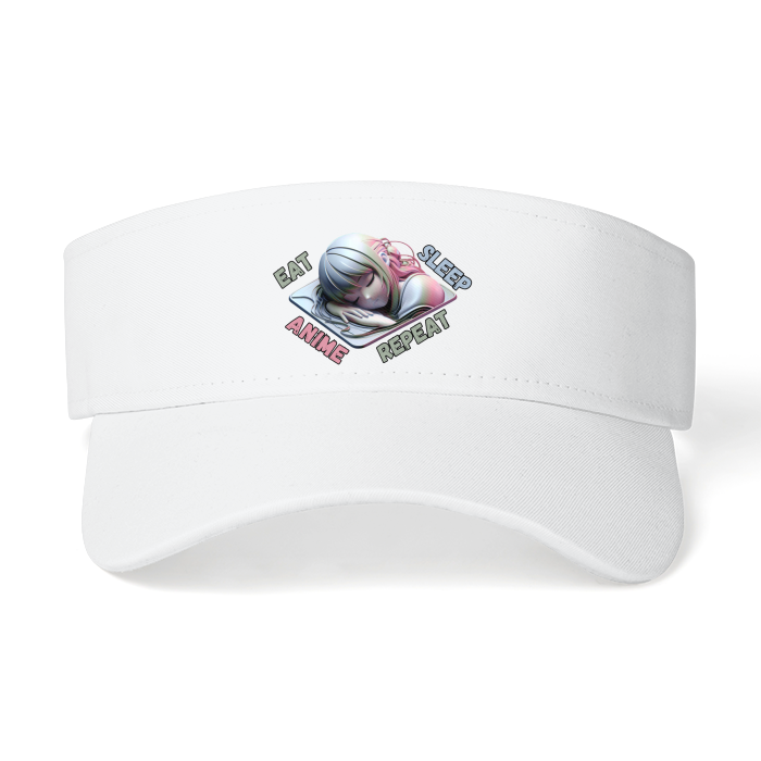 Eat, Sleep, Anime Repeat Visor Hat