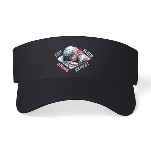 Eat, Sleep, Anime Repeat Visor Hat