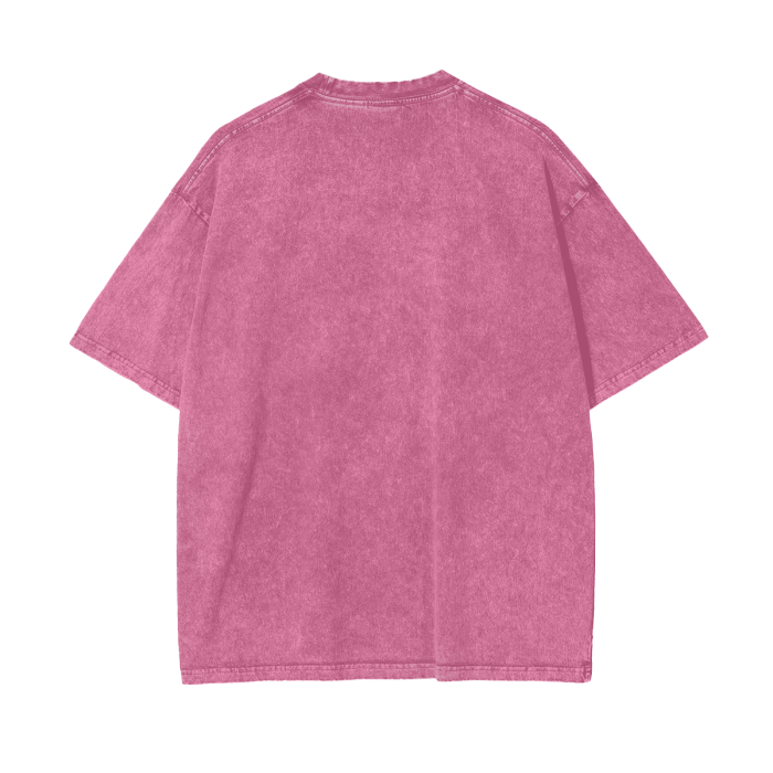 God Dont Play About Me (White Hollow) Oversize Snow Washed T-Shirt #R00037