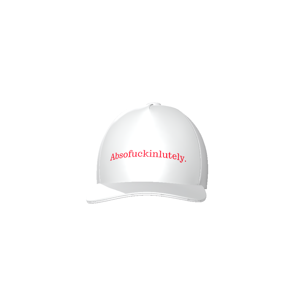 Absofuckinlutely (Red) Baseball Cap