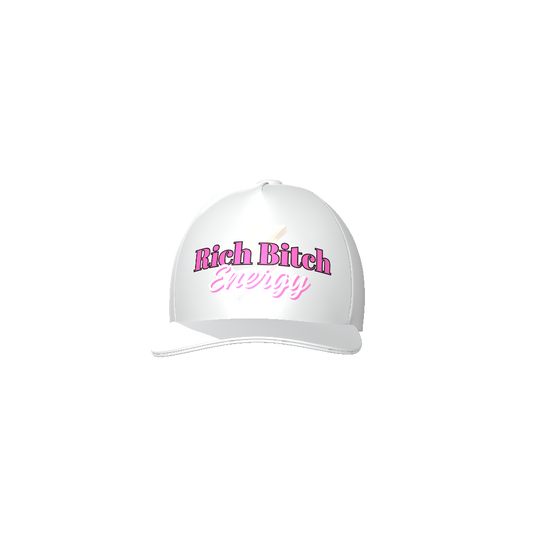 Rich Bitch Energy (Pink) Baseball Cap