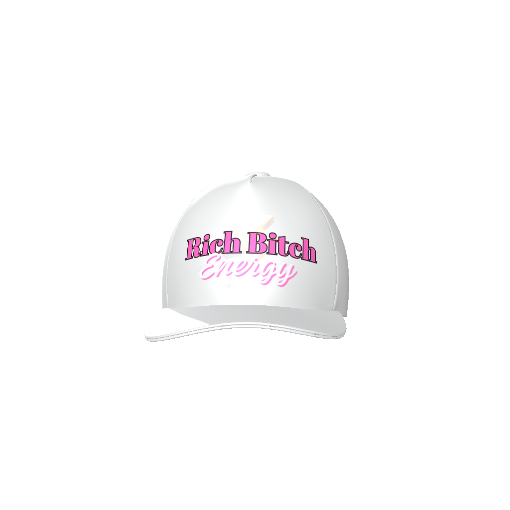 Rich Bitch Energy (Pink) Baseball Cap