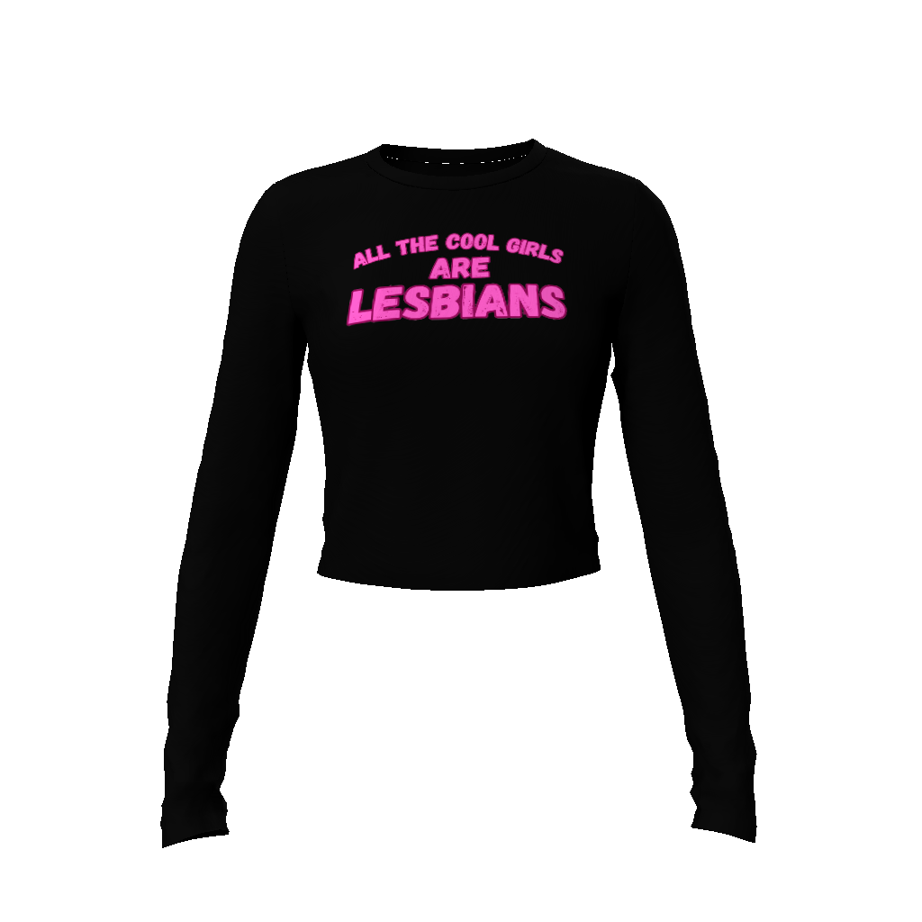 All cool girls are lesbians (Pink) Women's Crop Top