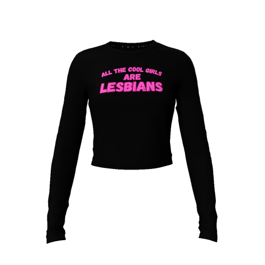 All cool girls are lesbians (Pink) Women's Crop Top